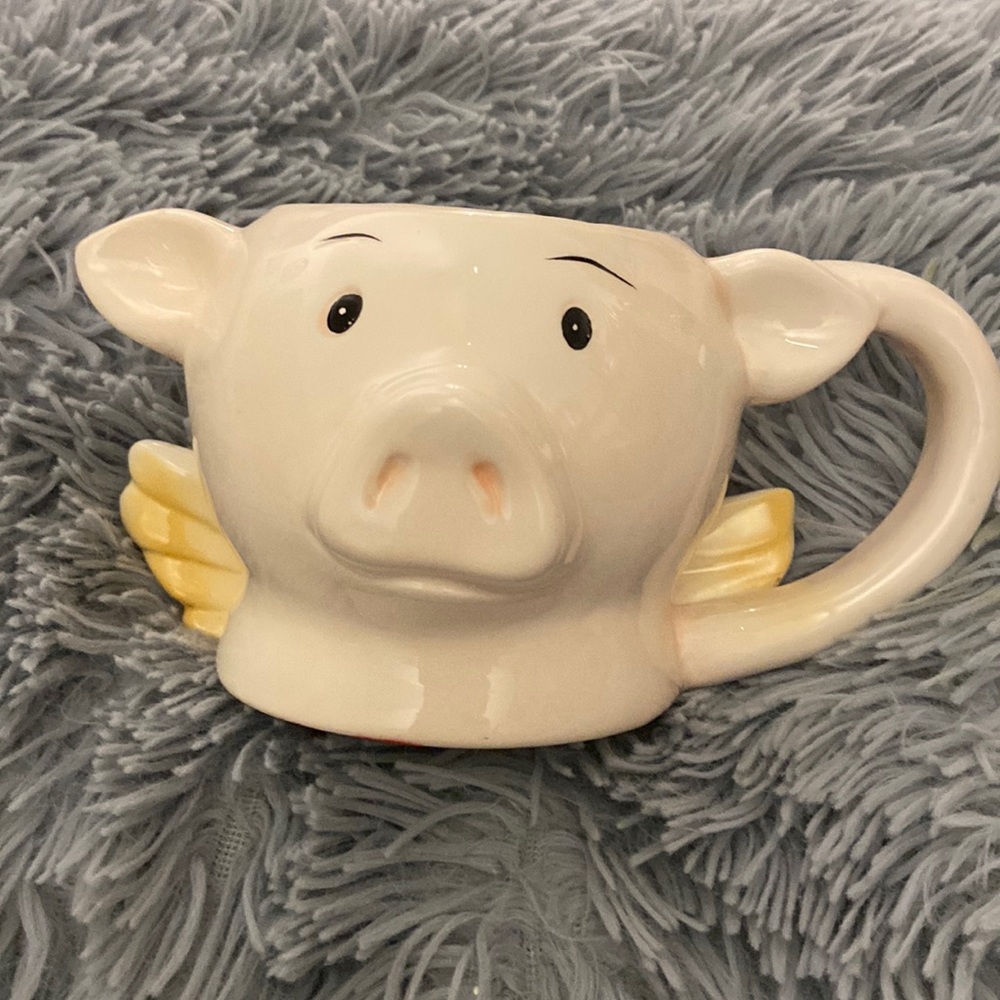 Pier 1 Flying Pig Mug